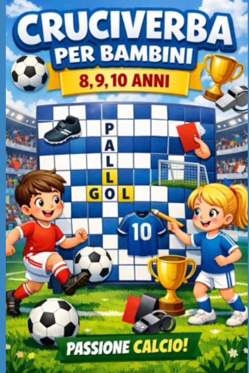 Cruciverba per bambini Passione Calcio